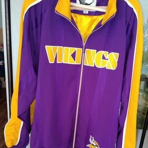 Mitchell & Ness Throwbacks Jacket in Purple and Yellow 5X